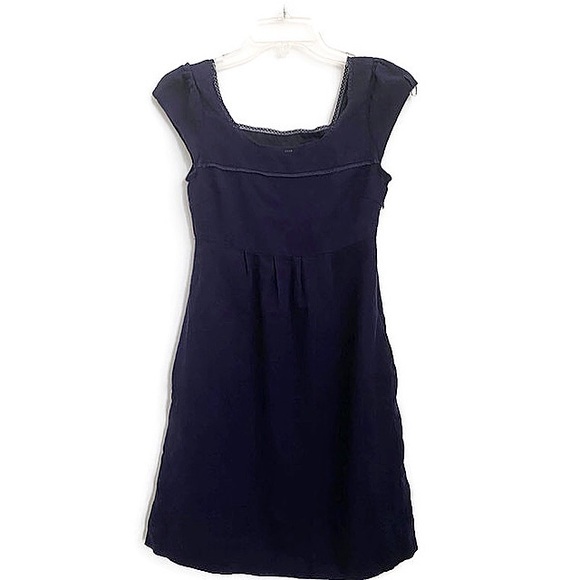 Anthropologie Dresses & Skirts - Maeve by Anthro Blue Lace Scoop Neck Dress Sz 0